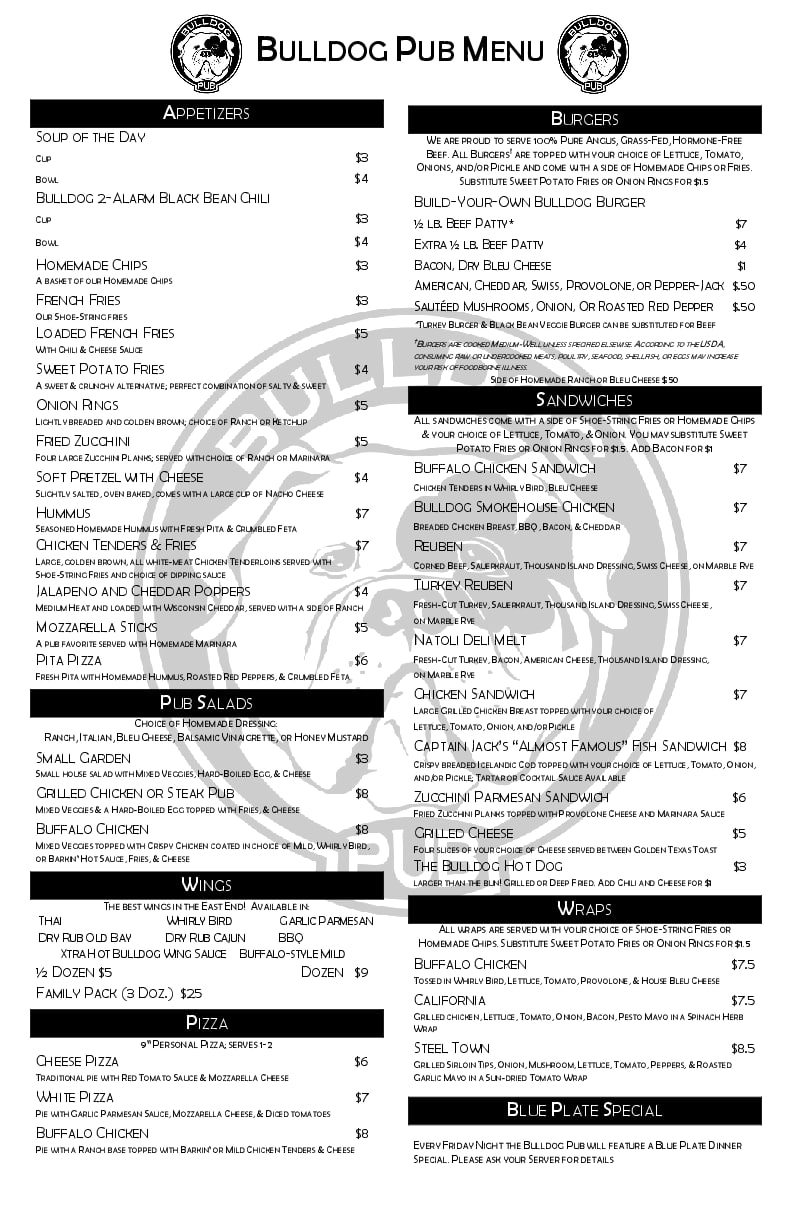 Bulldog Pub Menu, Menu for Bulldog Pub, Highland Park/Morningside, Pittsburgh - Urbanspoon/Zomato Bulldog Pub Menu, Menu for Bulldog Pub, Highland Park/Morningside, Pittsburgh - Urbanspoon/Zomato