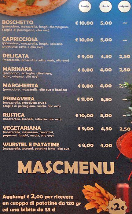 Menu di Mascolo 