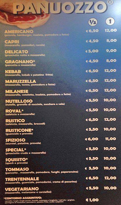 Menu di Mascolo 