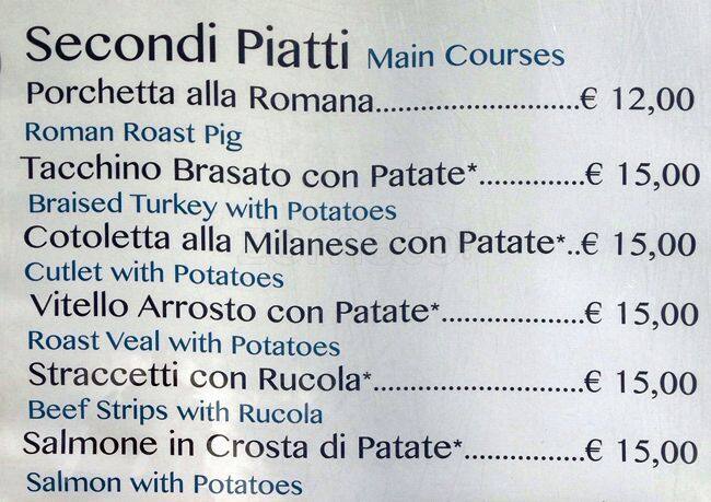 Menu di Il Grifone 