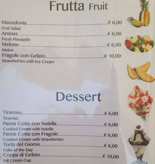 Menu di Il Grifone 