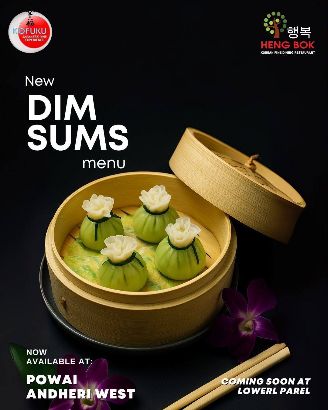 Menu of Kofuku, Santacruz West, Mumbai