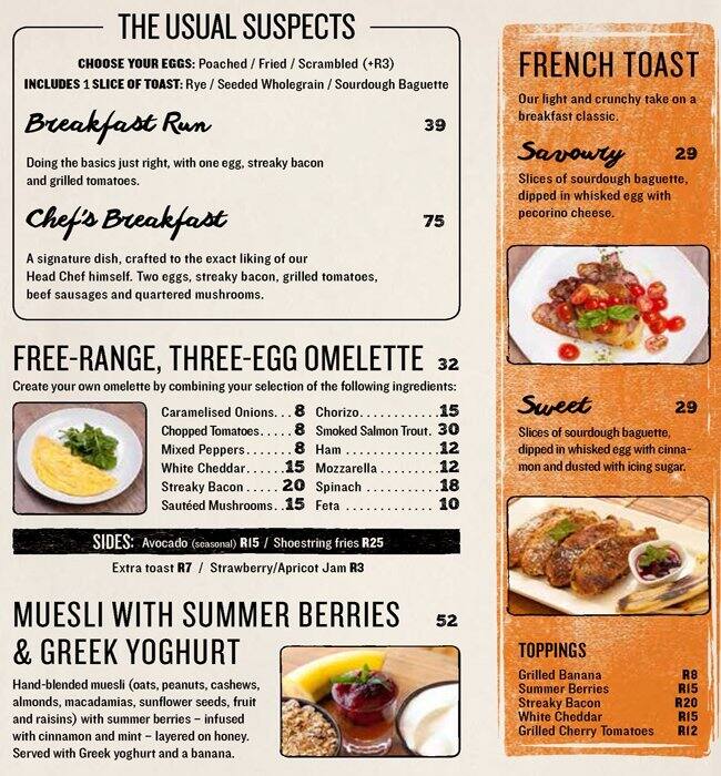 PRIMI Piatti Menu, Menu for PRIMI Piatti, Rosebank, Johannesburg