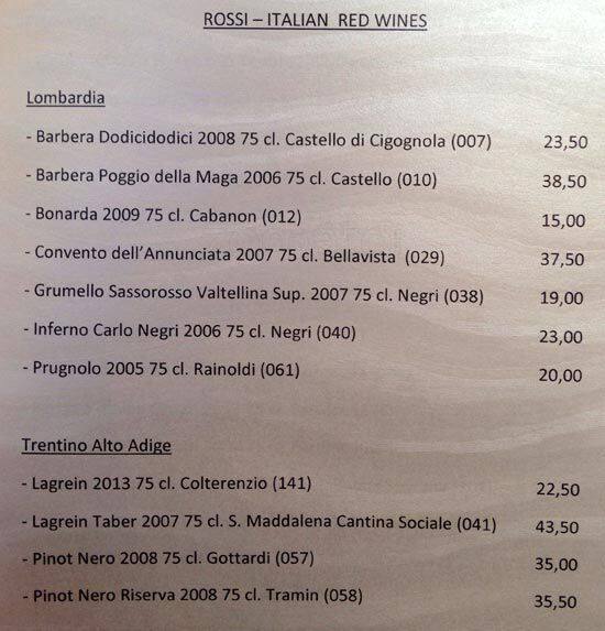 Menu di Liberty 