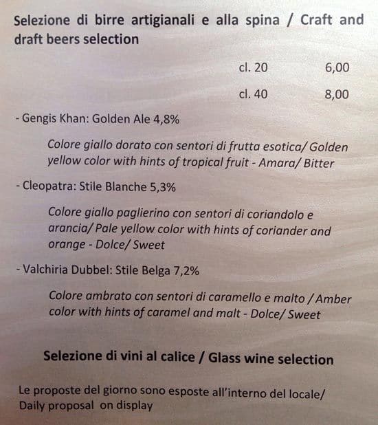 Menu di Liberty 