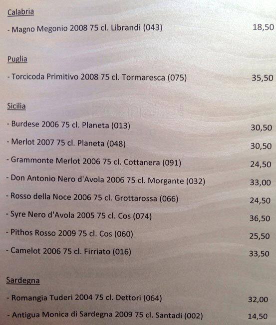 Menu di Liberty 