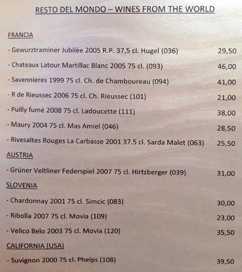 Menu di Liberty 