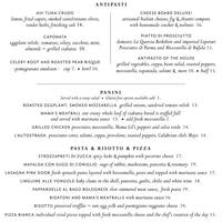 Pink Door Menu Menu For Pink Door Downtown Seattle
