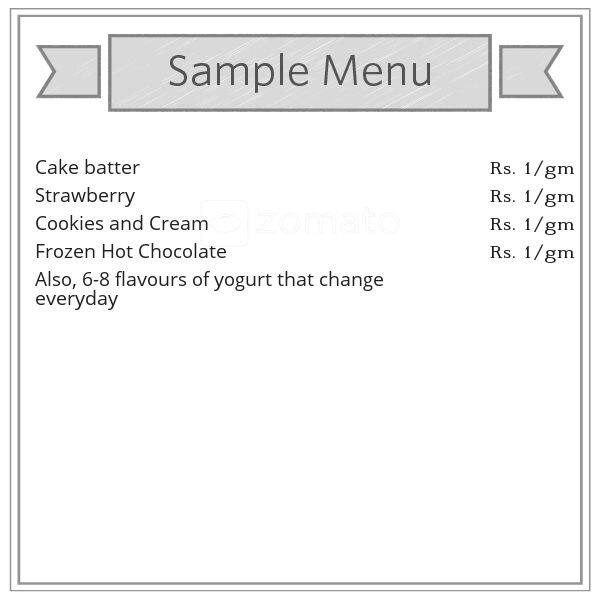 Menchie's Frozen Yogurt Menu Zomato