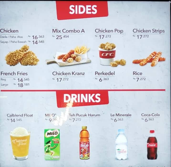CFC menu