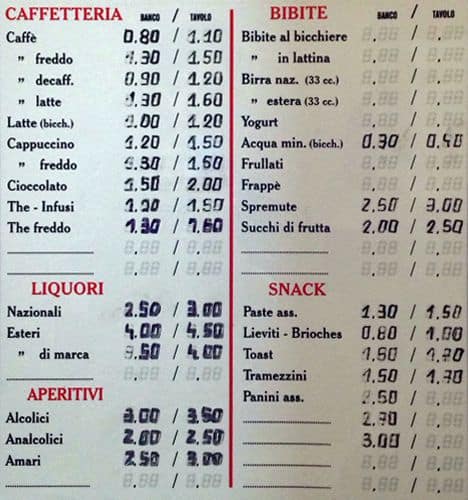 Menu di Jonathan Bar Snc 