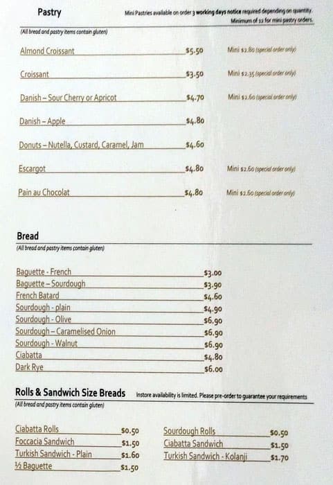 Le Bon Choix Menu Menu For Le Bon Choix Brisbane Cbd Brisbane