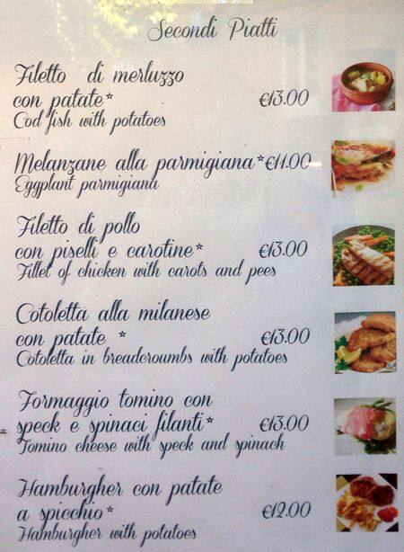 Menu de Il Gazebo