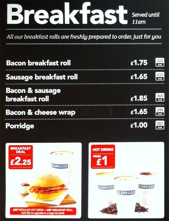 Greggs Breakfast Menu Prices at Roderick Johnson blog