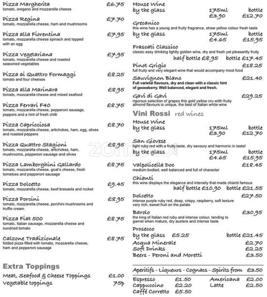 Dolcetto Menu, Menu for Dolcetto, Angel, London Zomato UK