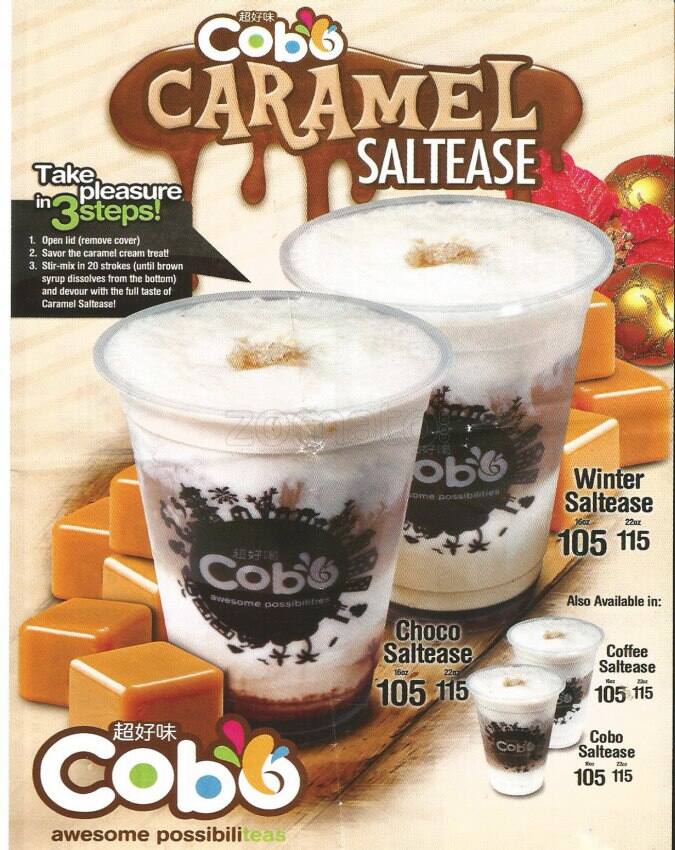 Carta de Cobo Restaurant