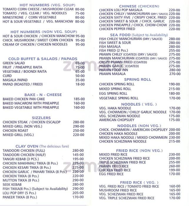 Food Inn Menu, Menu for Food Inn, Lal Darwaja, Ahmedabad Zomato