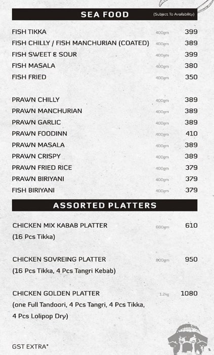 FoodInn Restaurant menu