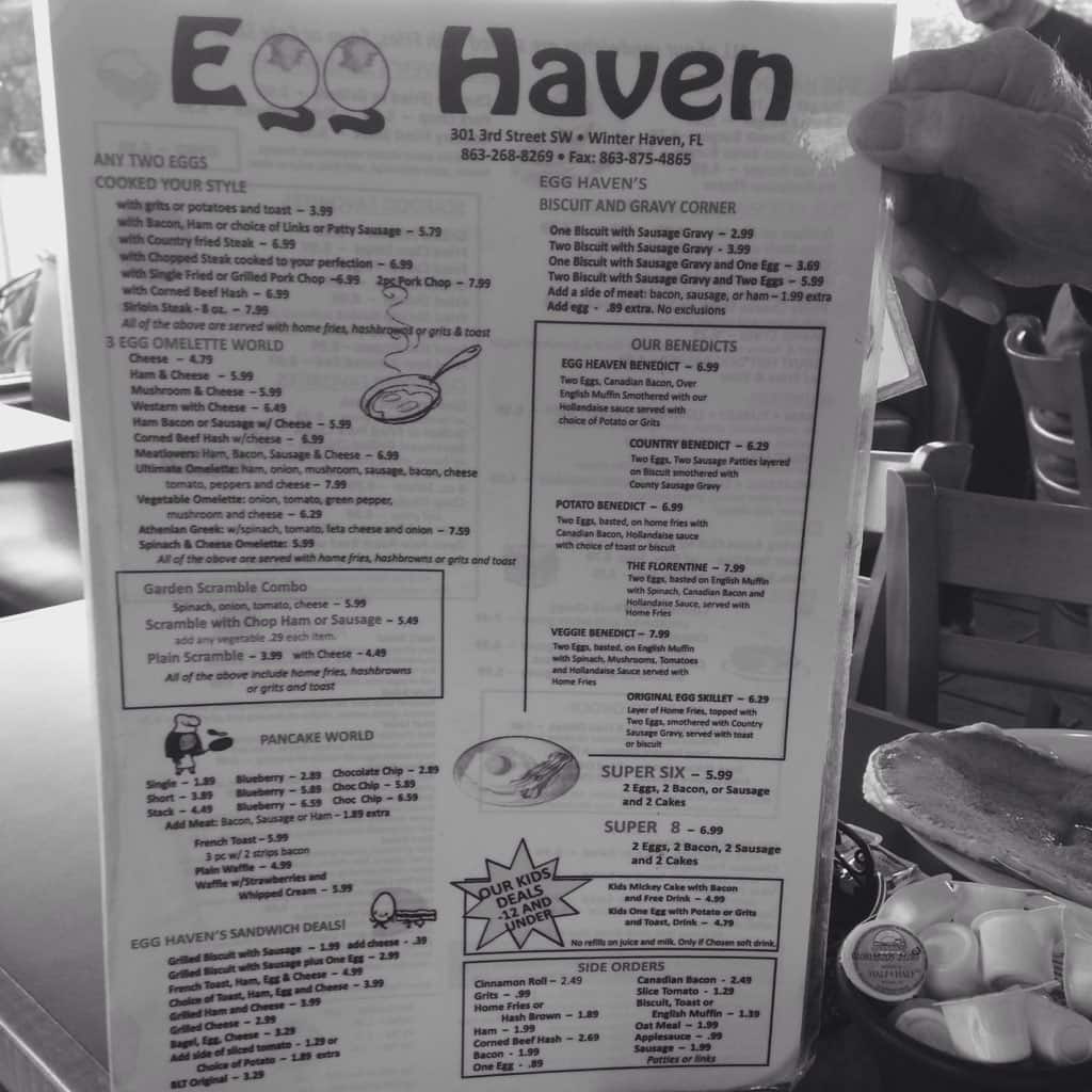 Egg Haven Menu, Menu for Egg Haven, Winter Haven, Orlando Urbanspoon