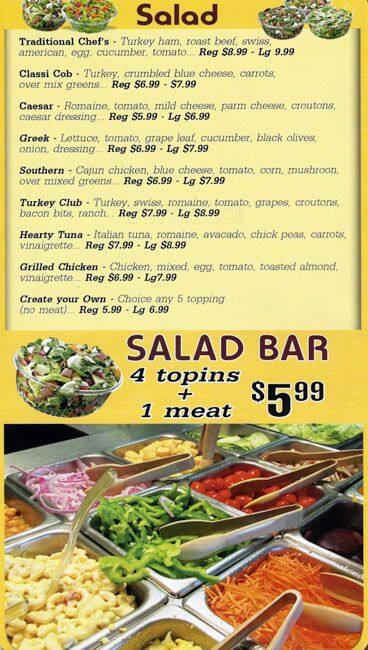 Olive Deli Salad Bar Menu Menu For Olive Deli Salad Bar East