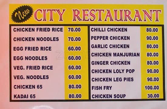 New kitchen menu