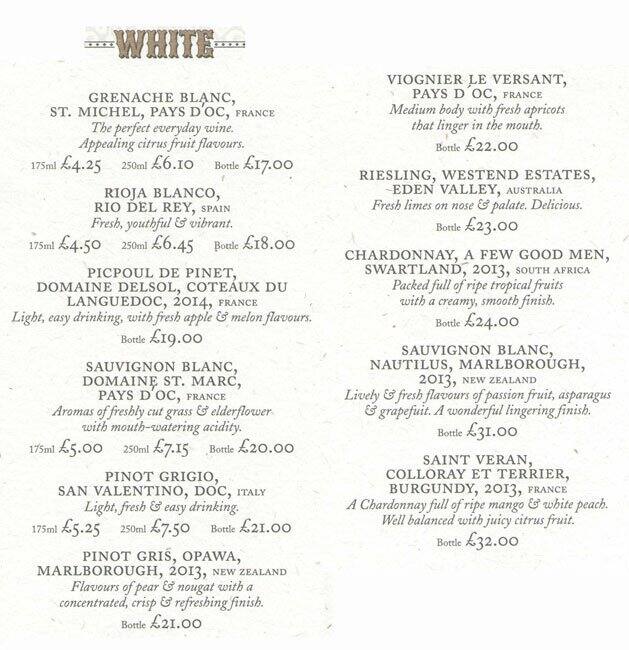Menu at The Old Joint Stock Pub & Theatre, Birmingham, Birmingham