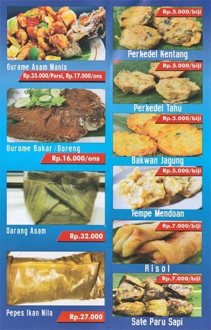 Ayam Bakar Wong Solo Menu, Menu for Ayam Bakar Wong Solo, Tebet