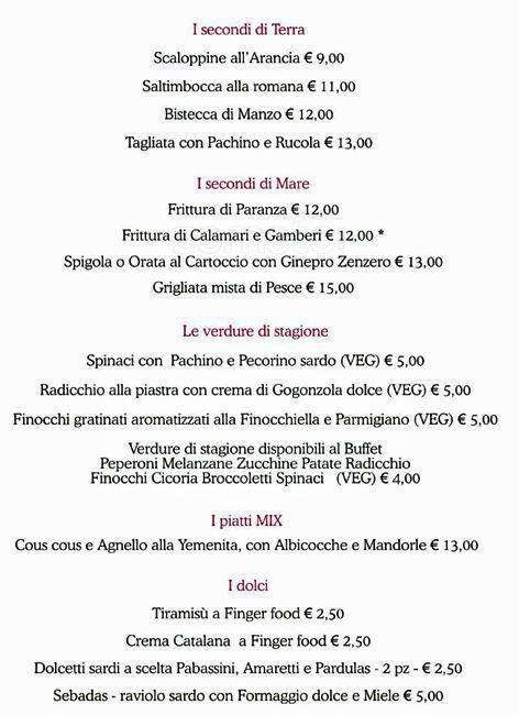 Menu di Mix in Roma 