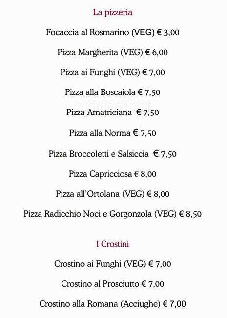 Menu di Mix in Roma 