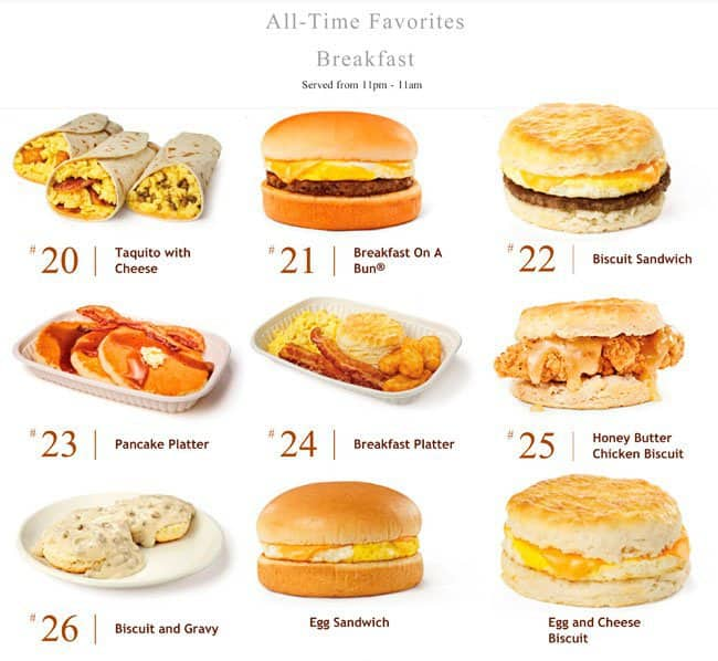 Whataburger menu