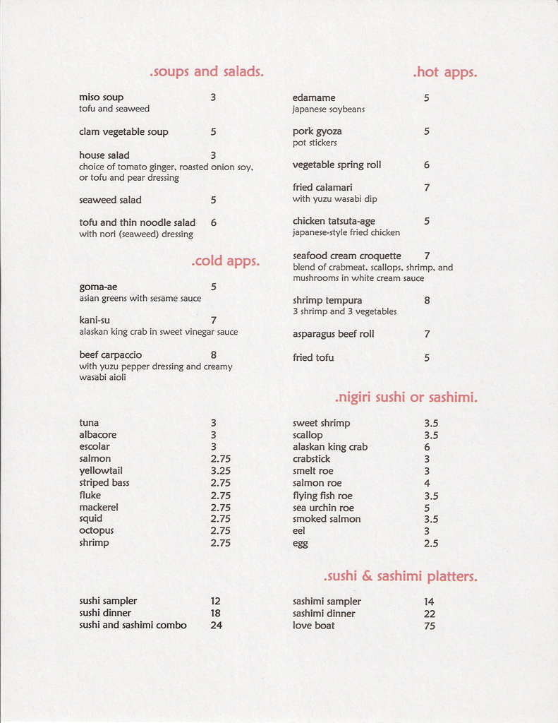Ichiban Japanese Cuisine Menu, Menu for Ichiban Japanese Cuisine, Hyde