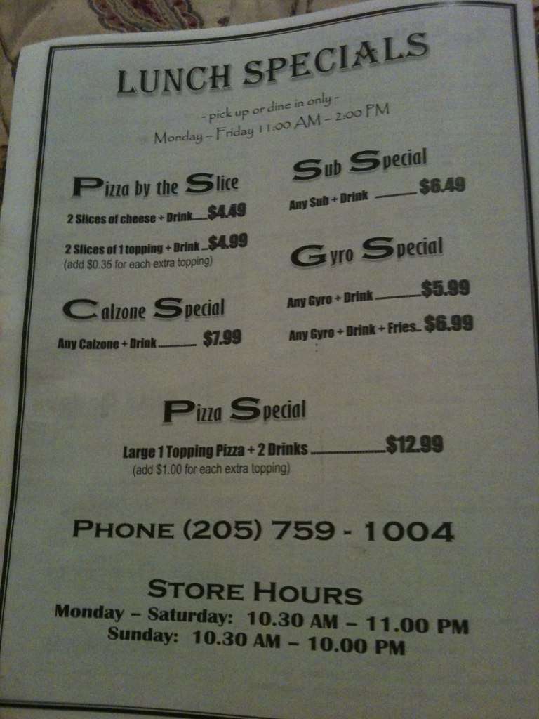 Tut S Place Menu Menu For Tut S Place Tuscaloosa Tuscaloosa