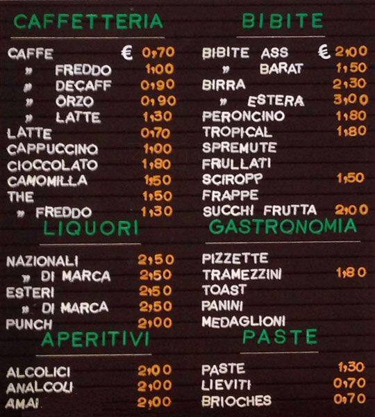 Carta de Bar Euganei