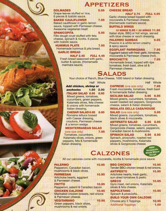 Menu at PalermoBallard Pizza & Pasta pizzeria, Seattle, NW Market St