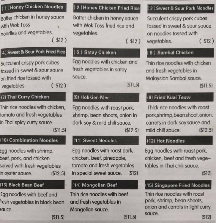 Menu at Noodle Club Rototuna, Hamilton, t1/23 Horsham Downs Rd