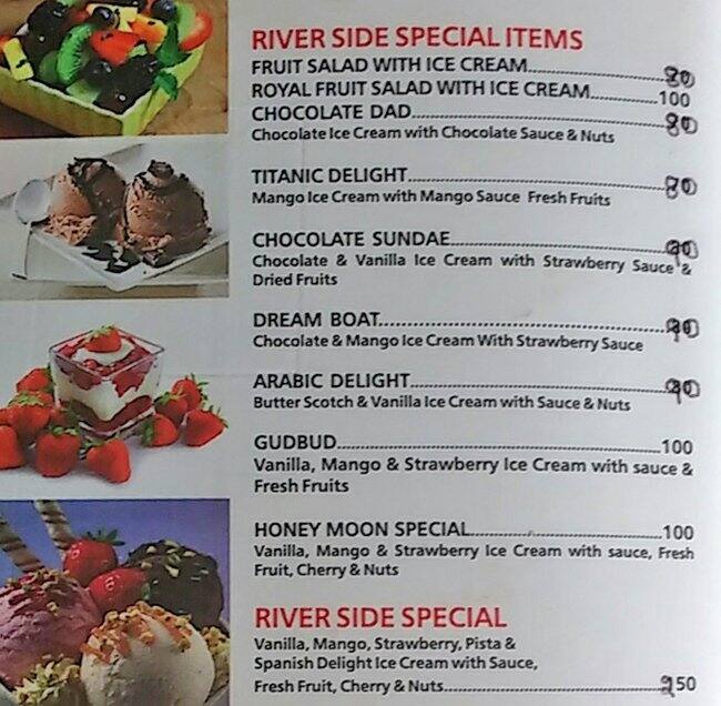 Riverside Cafe Menu, Menu for Riverside Cafe, Marine Drive, Kochi - Zomato