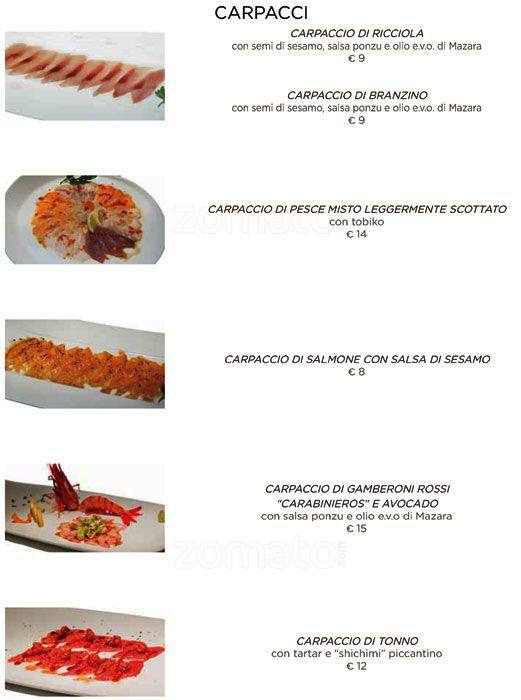 Menu di Ristorante TAIYO - Adige 