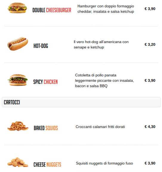 Menu di Beerland Trilussa 