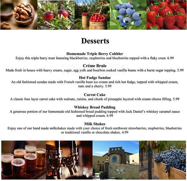 Yankee Grill menu