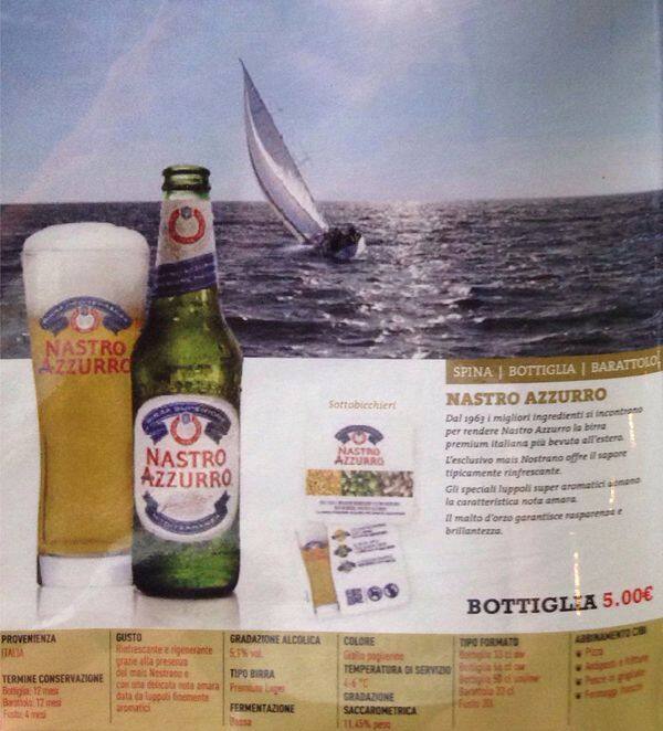 Menu di Pils Pub Arco della Pace 