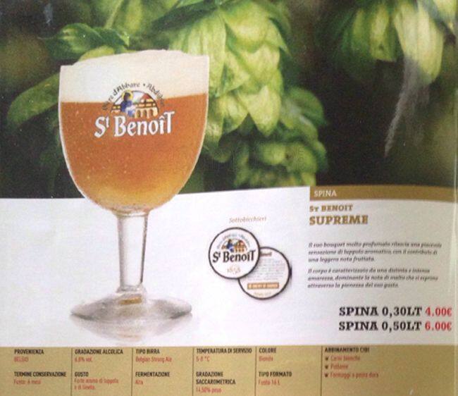 Menu di Pils Pub Arco della Pace 