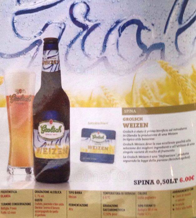 Menu di Pils Pub Arco della Pace 
