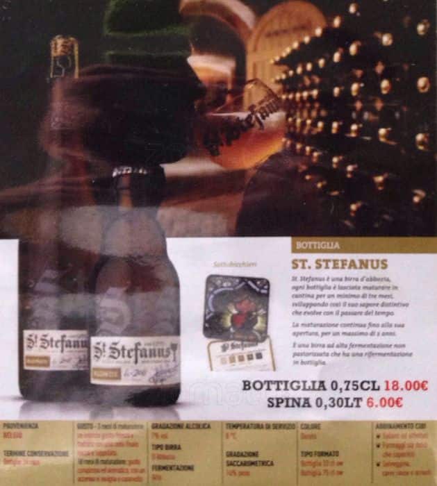 Menu di Pils Pub Arco della Pace 