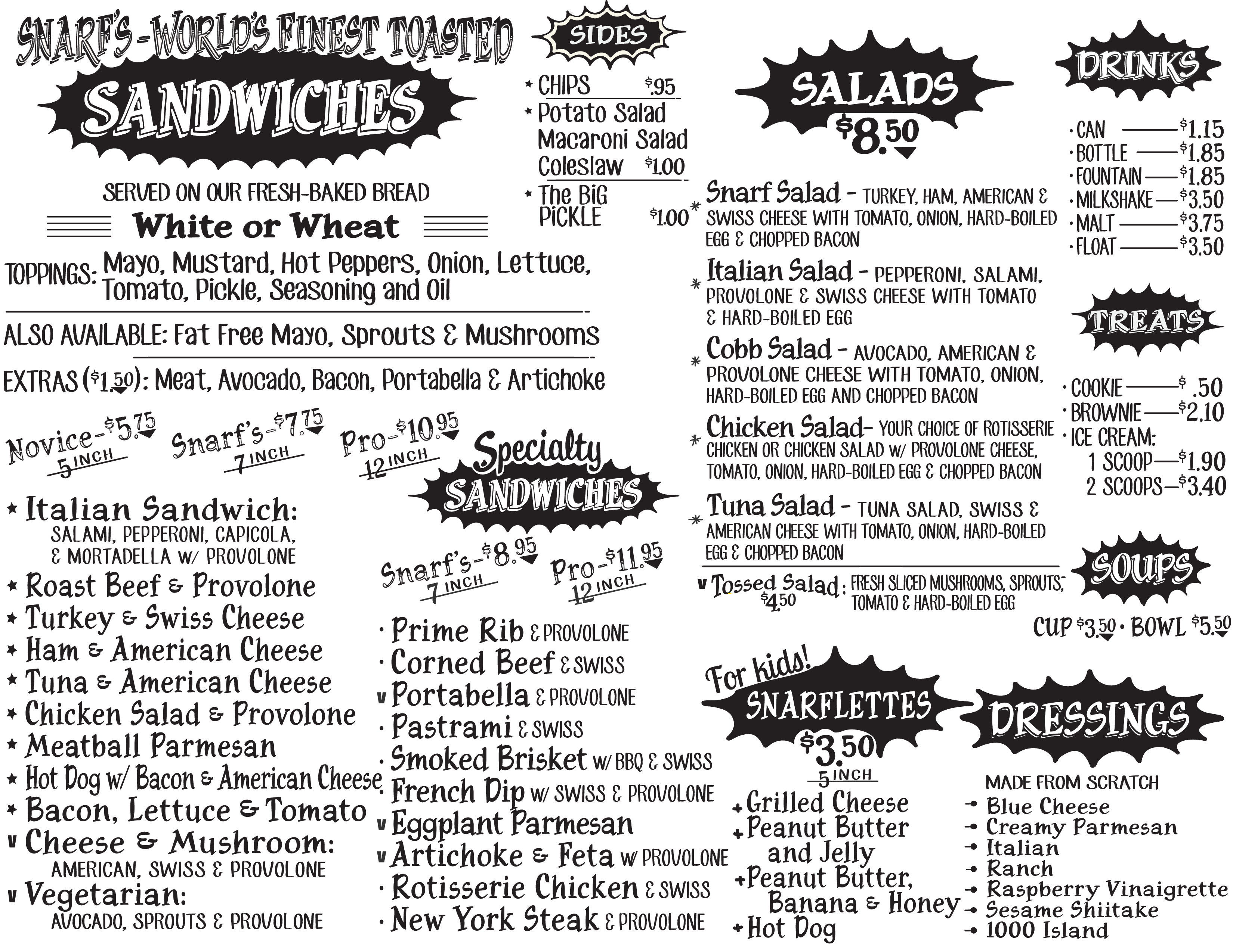 Snarf s Menu Menu For Snarf s Lincoln Park Chicago Urbanspoon Zomato