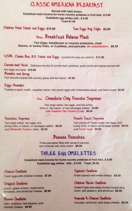 Mel's Pizza menu