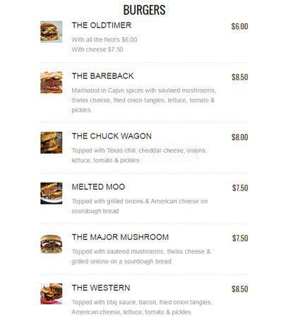 Carta de Bareback Bar