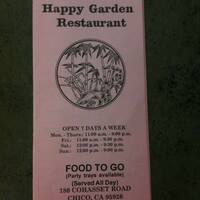 Happy Garden Menu Menu For Happy Garden Chico Chico