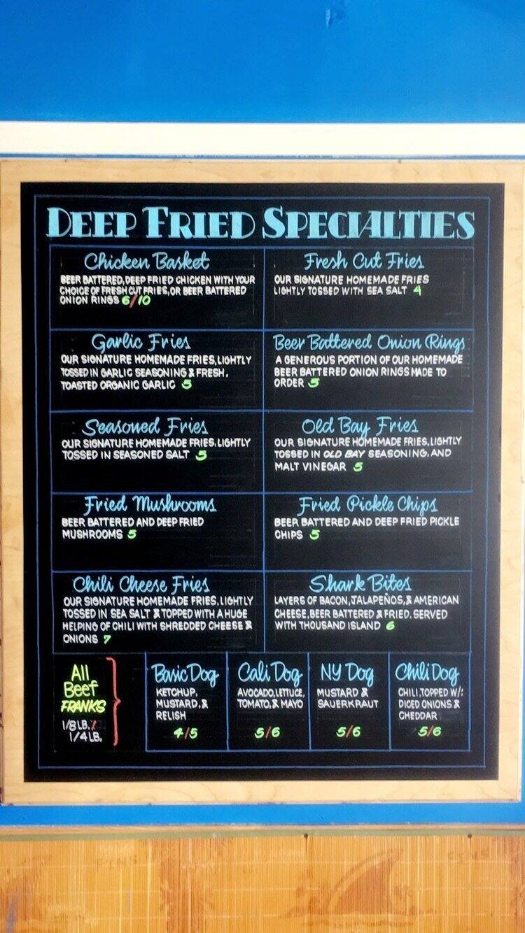 Surfside Burger Shack Menu, Menu for Surfside Burger Shack, Eureka