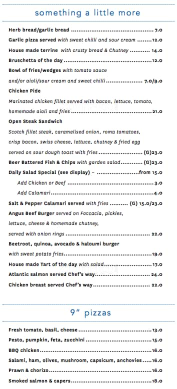 vallarta yacht club menu