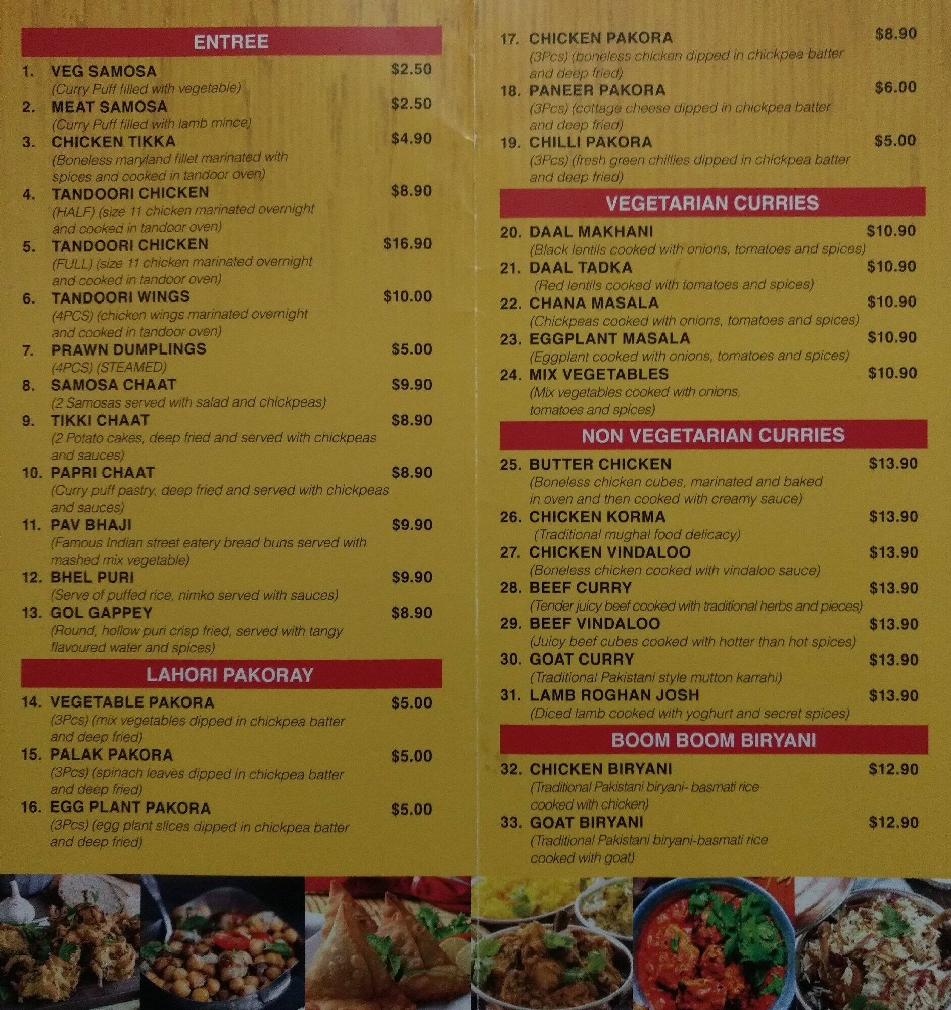 knife and fork restaurant menu